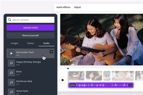 How to Add Background Music to Canva Video with Multiple Views